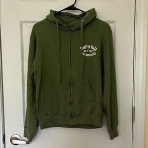 Green Zip-Up Hoodie